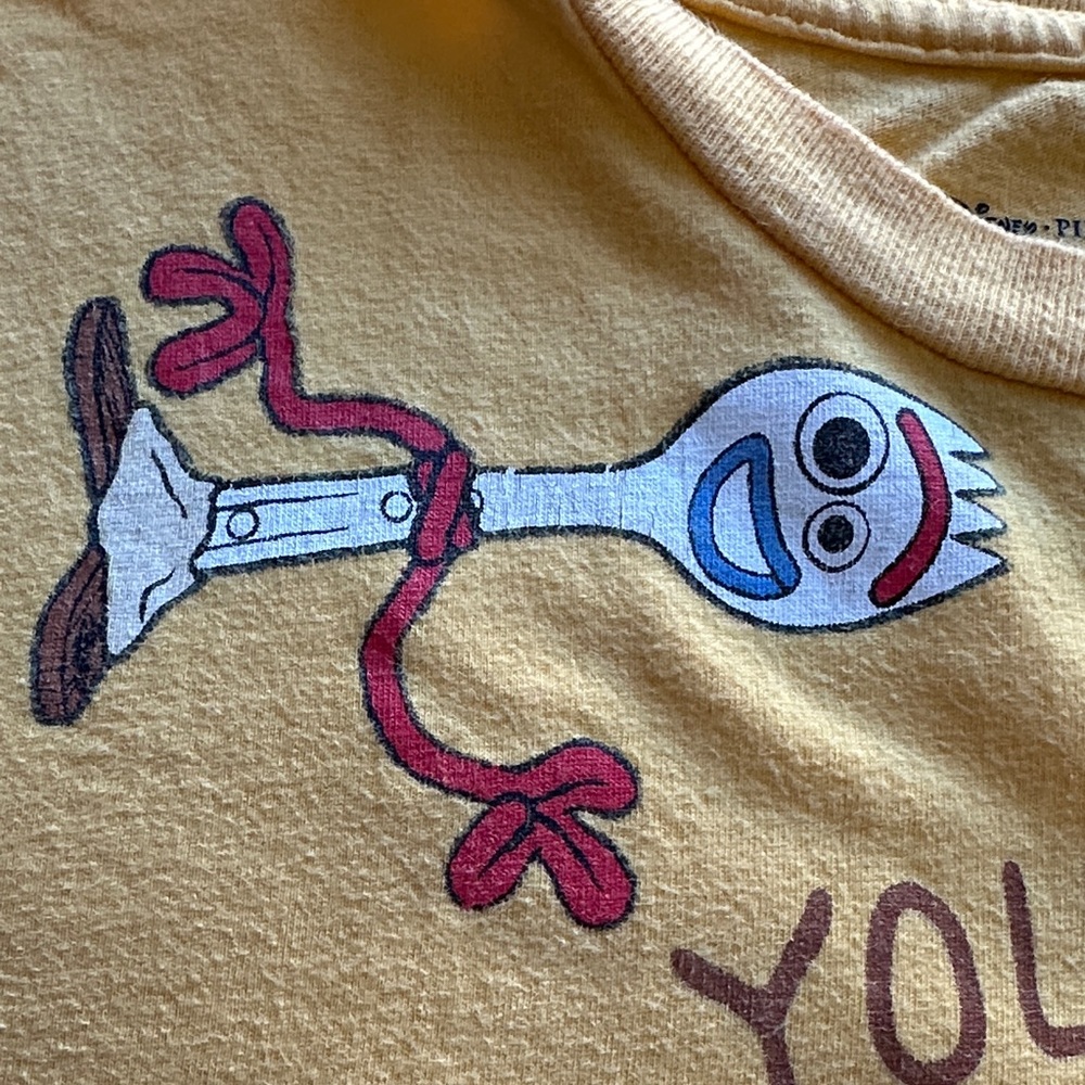 Disney Pixar Yellow Toy Story Graphic T-Shirt in Size 5T - Picture 6 of 8